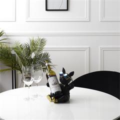 PORTE-BOUTEILLE BOULEDOGUE NOIR