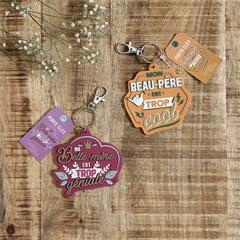 PORTE-CLE FAMILLE BEAU PERE BELLE MERE