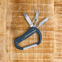 PORTE-CLES MOUSQUETON MULTIFONCTION