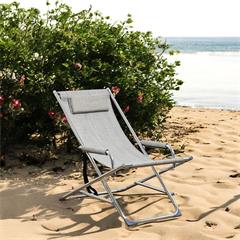 CHAISE LONGUE GRIS CHINE