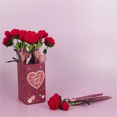 ROSE ET COEUR EN CROCHET FLOWER CRUSH ASSORTIS M18