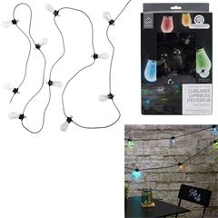 GUIRLANDE AMPOULE TRANSP RGB EXTERIEUR 4M50